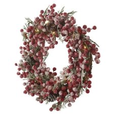 DCTW18 EMOS vianočná dekorácia LED veniec D38cm, 3xAA, teplá biela, časovač