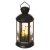 DCLV15 EMOS LED dekorácia – vianočný lampáš so sviečkami čierny, 35,5 cm, 3x C, vintage