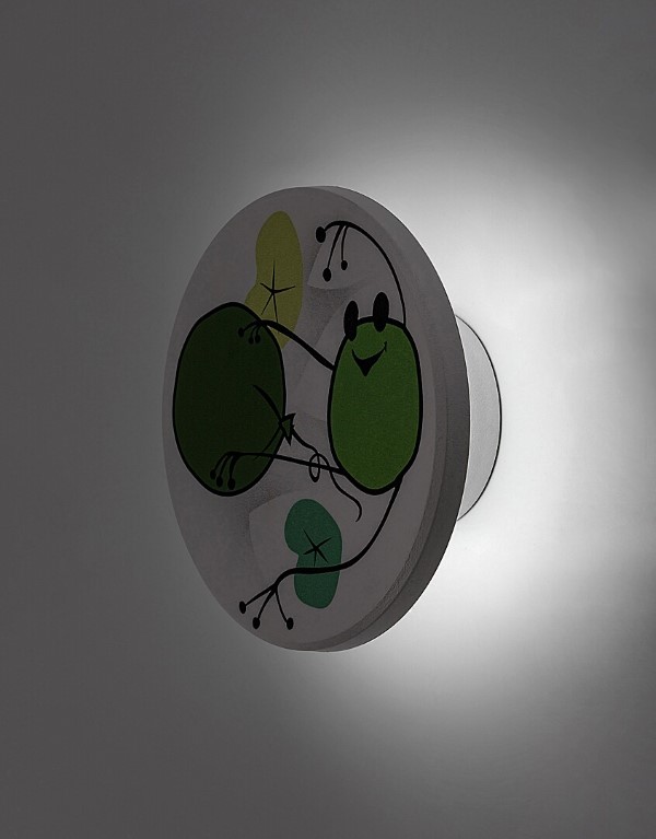 RABALUX 71070 Froggo nástenné svietidlo detské D120mm LED 9W/800lm 3000+4000+6500K biela, viacfarebná