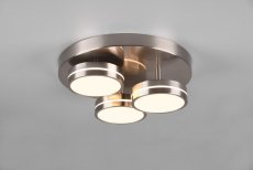 TRIO 626510307 FRANKLIN stropní svítidlo SMD LED D350mm 3x8,5W/1000lm 3000K matný nikl, switchdimmer