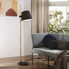 Ideal Lux 282084 AXEL stojanové svietidlo 1xE27 čierna, drevo