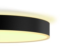 Philips HUE LED White Ambiance 41159/30/P6 Enrave M stropné svietidlo 19,2W 2450lm 2200-6500K 38,1cm čierne stmievateľné BlueTooth + HUE Switch