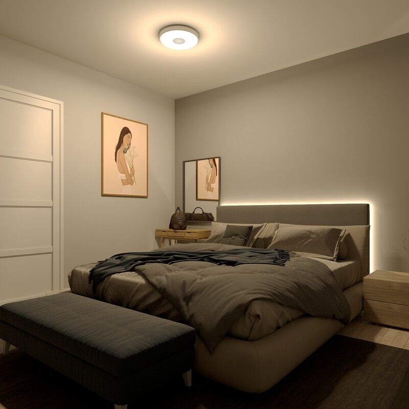 Philips 8720169301252 Coiner stropné svietidlo D389mm LED 24W/2700lm 2700K biela, SceneSwitch