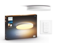 Philips HUE LED White Ambiance 41161/31/P6 Enrave XL stropné svietidlo 48W 6100lm 2200-6500K 55,1cm biele stmievateľné BlueTooth + HUE Switch