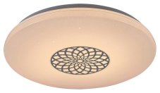 RABALUX SMART LIGHT TUYA 5364 Ophelia stropné svietidlo LED D395mm 24W/2000lm 3000-6500K RGB chrómová, biela, stmievateľné, diaľkový ovládač, starlight efekt