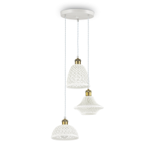 Závesné svietidlo Ideal lux 206875 LUGANO SP3 3xE27 60W biela