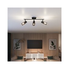 Philips 8720169299313 Palms stropné bodové svietidlo/spot 3xE14 čierna, dymová, ClickFix