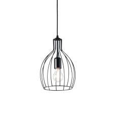 Závesné svietidlo Ideal lux 148151 AMPOLLA-2 SP1 NERO 1xE27 60W čierna