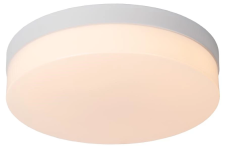 LUCIDE 79111/30/31 BISKIT stropné svietidlo so senzorom D280mm LED 18W/1150lm 2700K IP44 biela, opálová