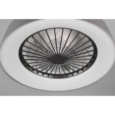 TRIO R62662111 FARSUND stropné svietidlo s ventilátorom LED D470mm 30W/2200lm 3000-6500K šedá, stmievateľné, diaľkový ovládač