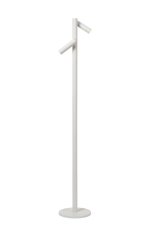 LUCIDE 27703/04/31 ANTRIM stojacia lampa V1200mm LED 2x2,2W/256lm 2700K IP54 biela, bezdrôtová nabíjacia podložka