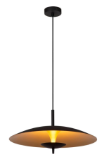 LUCIDE 30461/09/30 VULCAN závěsné svítidlo D470mm LED 9W/900lm 3000K černá, matná zlatá