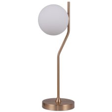 Italux TB-3300-1-HBR stolové svietidlo Carimi 1x5W G9 mosadzná medená, biela