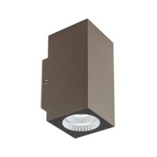 REDO 90089 QUAD exteriérové nástěnné svítidlo CREE COB LED 2x3W 660/540lm 3000K IP65 hnědá