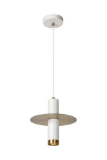 LUCIDE 03444/01/31 SELIN závesné svietidlo D250mm 1xGU10 IP44 biela, medená