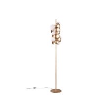 TRIO SELECT 417400779 BUBBLE stojacia lampa V1550mm 7xG9 zlatá, biela
