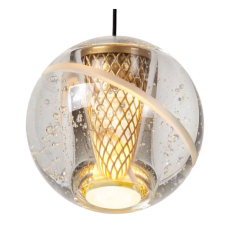 LUCIDE 13497/15/02 DILENKO závesné svietidlo D310mm LED 5x3,5W/5x140lm 2700K matná zlatá, mosadzná