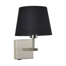 Italux WL-1122-1-A-SN-RO-BL nástenné svietidlo Norte 1x60W E27 nikel, čierna