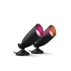 Philips Wiz Ground Spot Starter Kit 8720169071599 exteriérové svietidlo/reflektor 3x LED 10W/540lm 2700-5000K+RGB čierna 2xreflektor / adaptér / ovládač