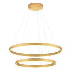 REDO 01-2896 FEBE závesné svietidlo D800mm LED 82W/4907lm 4000K zlatá, switchdimmer