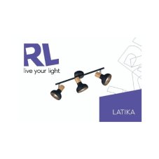 TRIO Reality R81523032 LATIKA stropné bodové svietidlo/spot 3xE14 čierna matná