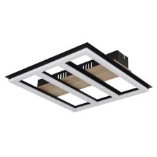 GLOBO 67291-18 FROOMY stropné svietidlo LED 18W/1700lm 3000K matná čierna, vzhľad dreva