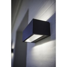 LUTEC 5189104118 GEMINI nástenné LED svietidlo 46W 4000K IP54 tmavá šedá