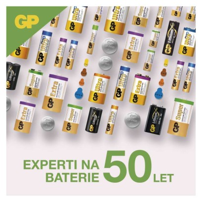 B1376 Baterie GP alkalická knoflíková LR44, výhodné balení 5ks