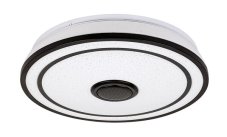 RABALUX 71030 Nikolaus stropní svítidlo LED D395mm 24W/1600lm 3000-6500K+RGB černá, bílá, dálkový ovladač, starlight efekt