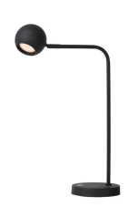 LUCIDE 36621/03/30 COMET stolní lampička V496mm LED 3W/240lm 2700K černá, nabíjecí baterie, 3StepDIM