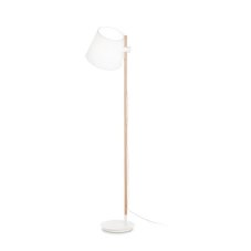 Ideal Lux 272245 AXEL stojanové svítidlo 1xE27 bílá, dřevo