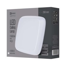 ZM4313 LED stropné svietidlo Dori 18W 1550lm IP54 4000K štvorcové