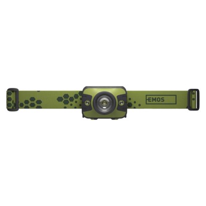 EMOS P3539 LED čelovka 330lm 3× AAA IP43 zeleno-černá
