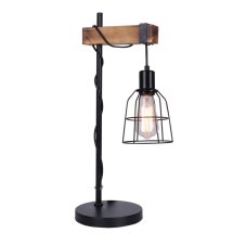 Italux TB-4290-1 stolové svietidlo Ponte 1x60W E27 čierna, drevo
