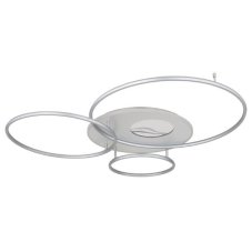 GLOBO 48466-70A INVERTINA stropné svietidlo LED 70W/4599lm 2700-6500K strieborná, biela, diaľkový ovládač, zrkadlový 3D efekt