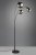 TRIO 417000332 LUMINA stojací lampa 3xE14 V2000mm černá matná, chromová