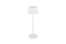 TRIO Reality R57706131 SUAREZ venkovní stolní lampa SMD LED V390mm 1,5W/200lm 3000K IP44 bílá matná, černá, nabíjecí baterie, USB-C port, nabíjecí stanice, ON/OFF