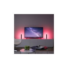 TRIO Reality R55382102 GAME stolní lampička SMD LED V280mm 2x2,5W RGB černá, stmívatelné, dálkový ovladač