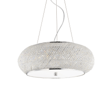 Závesné svietidlo Ideal lux 082196 PASHA SP10 CROMO 10xE14 40W
