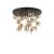 Ideal Lux 328379 PERLAGE stropné svietidlo 18xG9 D750mm saténová mosadz, jantárová