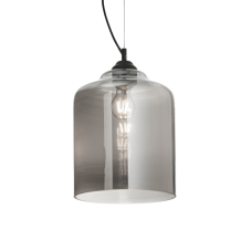 Závesné svietidlo Ideal lux 112312 BISTRO SP1 SQUARE FUME 1xE27 60W čierna