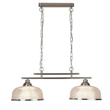 Searchlight 3592-2SS BISTRO závěsné svítidlo E27 2x7W