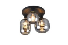 TRIO 619800332 DIVA stropné svietidlo D390mm 3xE27 čierna matná