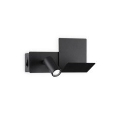 Ideal Lux 291796 KOMODO-1 nástěnné svítidlo s vypínačem LED 4,5W 250/210lm 3000K černá