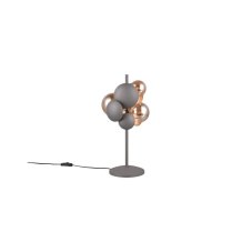 TRIO SELECT 517400342 BUBBLE stolná lampička V500mm 3xG9 antracit, jantárová