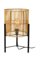LUCIDE 03540/01/72 JANTINE stolná lampa V455mm 1xE27 ratan, čierna