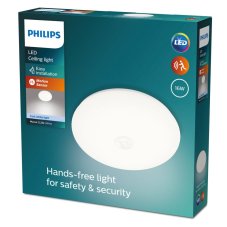 Philips 8719514431867 Mauve LED stropné svietidlo so senzorom PIR 16W/1900lm 4000K biela