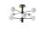 Ideal Lux 328485 COSMOPOLITAN stropné svietidlo 8xG9 D640mm čierna