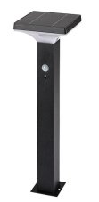 RABALUX 77045 Geleen solárne stojanové svietidlo/stĺpik so senzorom LED V500mm 4W/400lm 3000K IP44 čierna, biela