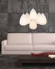 AZZARDO AZ0157 DECOline MIRAGE 6 stropné závesné svietidlo 6xE14 40W IP20 biela